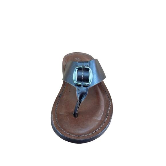 Re Ferdinando Vero Cuoio Luxy Men\'s Brown  Leather flip flops sandal main image 4